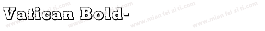Vatican Bold字体转换